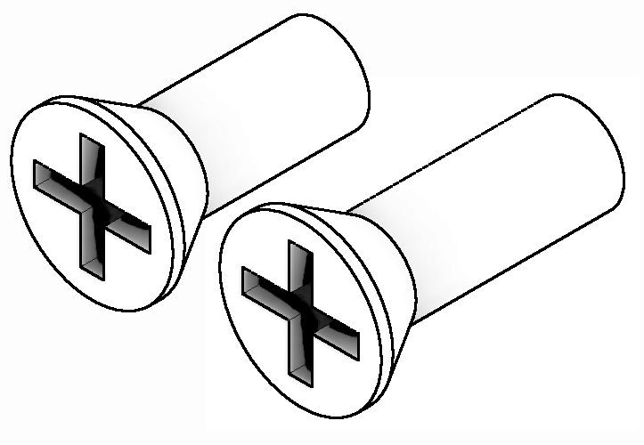 MOUNTING MATERIAL FOR PULL HANDLES JOO, UFF, KONZERVA
