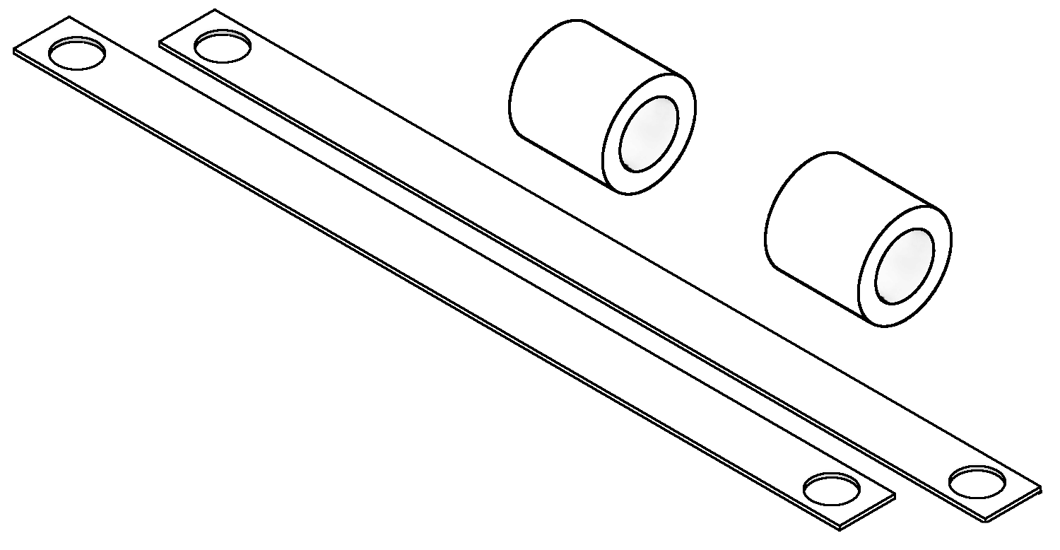 MOUNTING MATERIAL FOR PULL HANDLE YES! ON GLASS